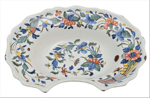 ROUEN FAIENCE OVAL BARBER'S