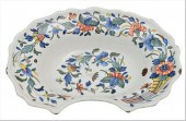 ROUEN FAIENCE OVAL BARBER'S BO