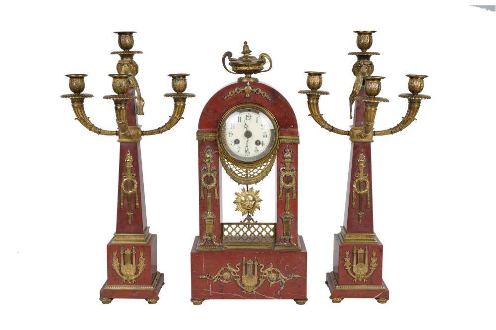 ROUGE MARBLE CLOCK