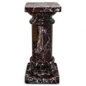 ROUGE MARBLE DISPLAY PEDESTALD