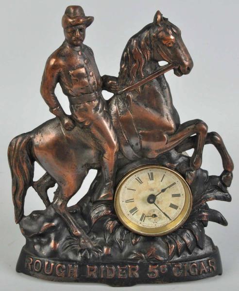 Rough Rider 5¢ Cigar Clock. 
