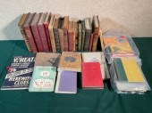Roughly 40 mostly antique book
