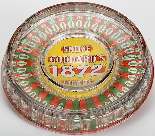 ROULETTE ASHTRAY. “SMOKE
