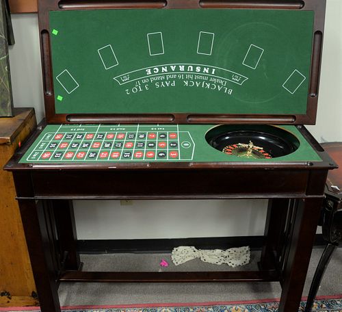 ROULETTE TABLE WITH BLACKJACK TOP
