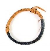 ROUND BAND OF RATTAN AND CLOTH