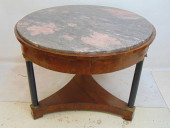 ROUND BIEDERMEIER TABLE WITH M