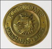 ROUND BRASS SHIPBUILDER'S PLAQ