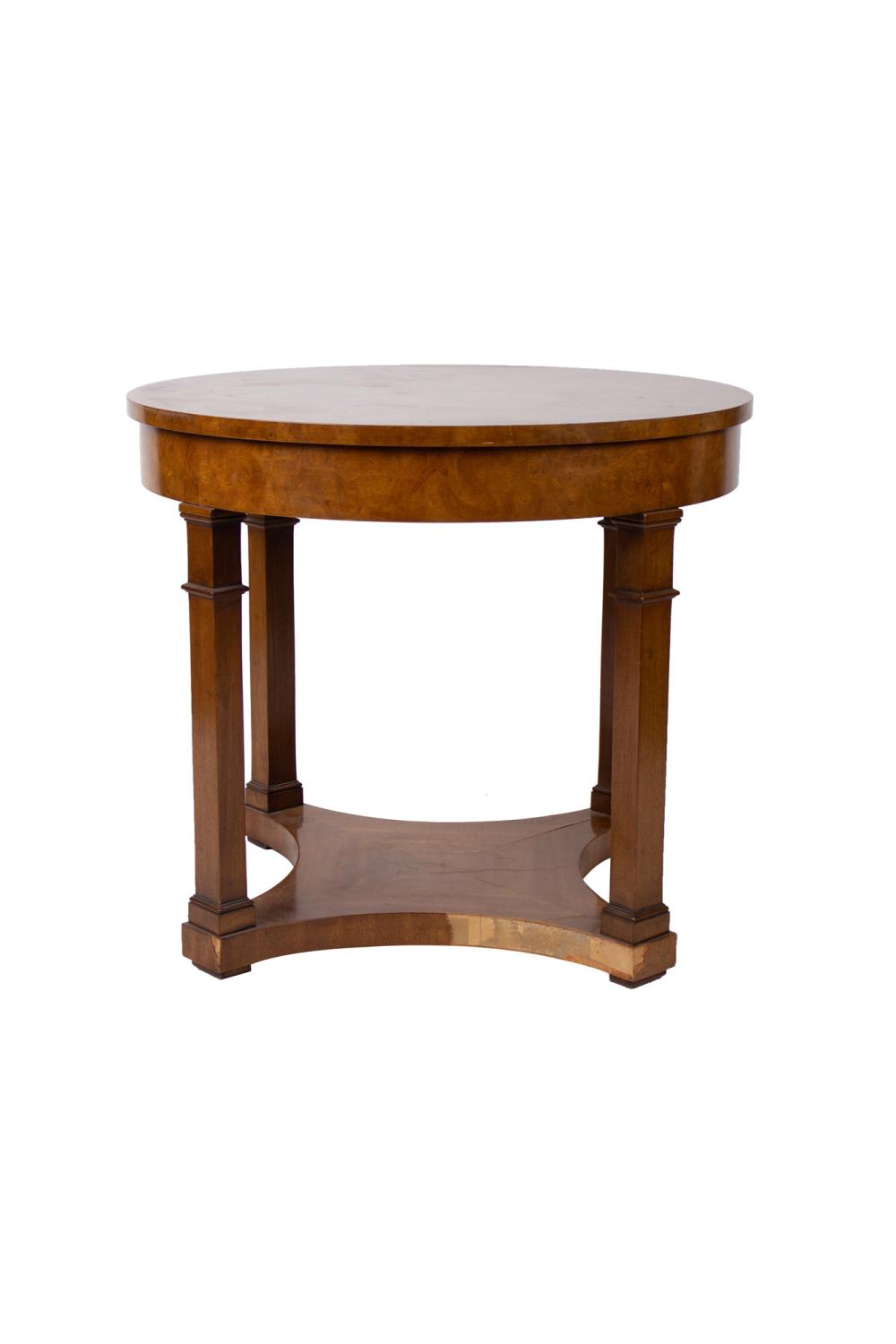 ROUND BURLWOOD LAMP TABLECondition: