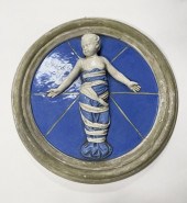 ROUND CERAMIC BABY MEDALLIONLa