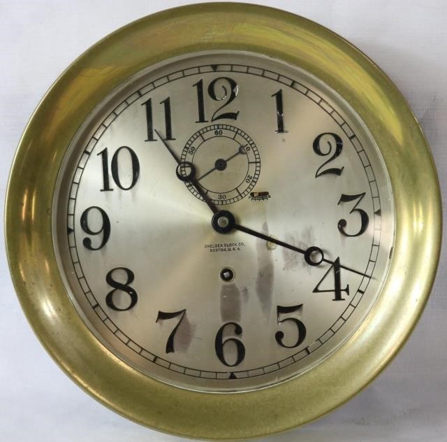 ROUND CHELSEA SHIP'S CLOCK,