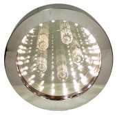 ROUND CHROME INFINITY MIRROR S