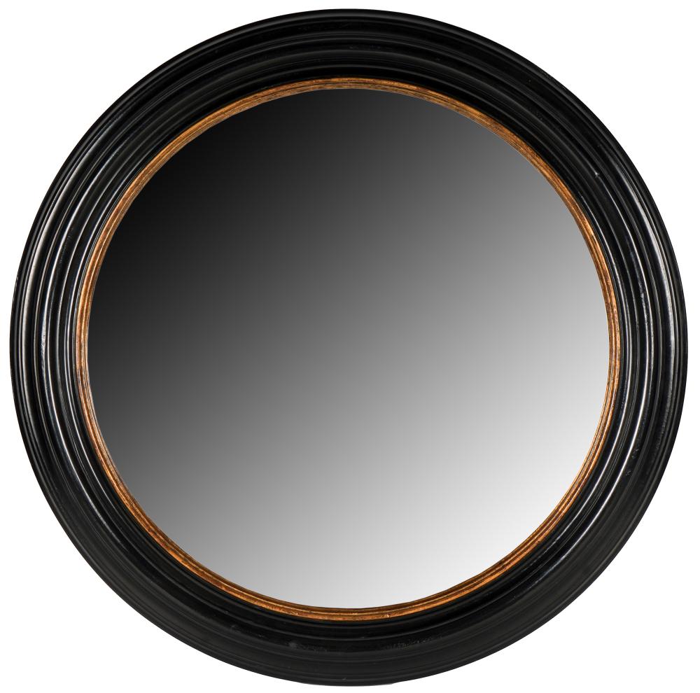 ROUND EBONIZED WOOD WALL