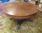 ROUND EMPIRE REVIVAL MAHOGANY