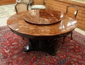 ROUND EMPIRE STYLE MAHOGANY PE