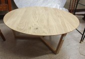 ROUND ERIN OAK COFFEE TABLEROU