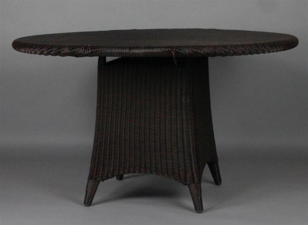 ROUND ESPRESSO WICKER BREAKFAST