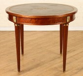ROUND FLAME MAHOGANY DINING TA
