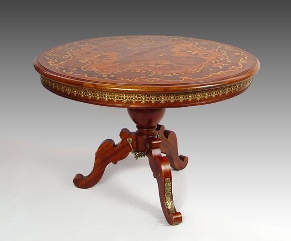 ROUND FRENCH STYLE MARQUETRY