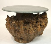 ROUND GREEN MARBLE TOP ON MASS