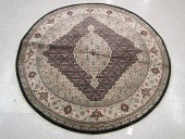 ROUND HAND KNOTTED ORIENTAL AR