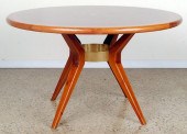 ROUND MAHOGANY AND BRONZE ITAL