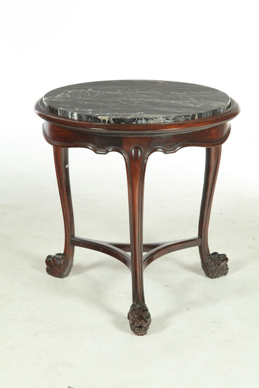 ROUND MARBLE-TOPPED TRIPOD BASED