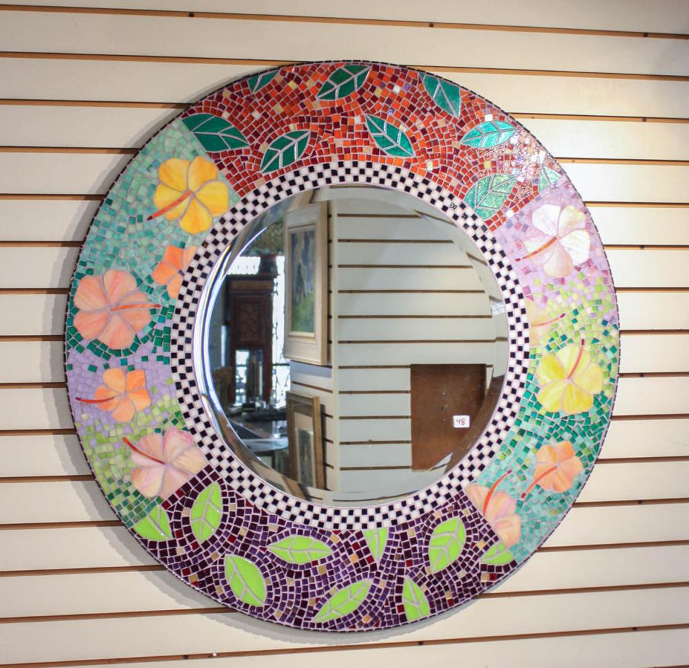 ROUND MOSAIC MIRROR BY TAMARIS
