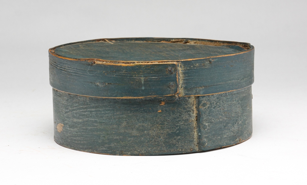 ROUND PAINTED BENTWOOD PANTRY BOX
