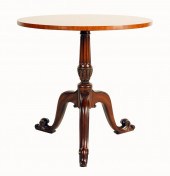ROUND PARQUETRY LAMP TABLEafte