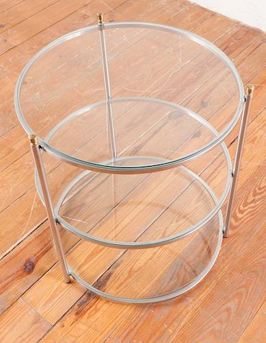 ROUND THREE-TIER GLASS TOP