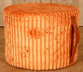 ROUND UPHOLSTERED OTTOMAN LABE