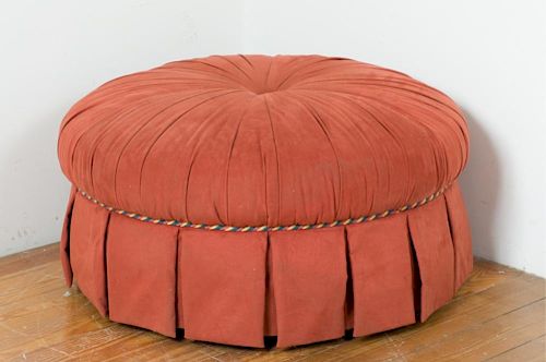 ROUND UPHOLSTERED OTTOMANRound