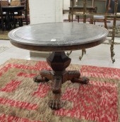 ROUND VICTORIAN MARBLE-TOP CEN