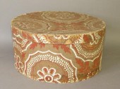 ROUND WALLPAPER COVERED BOXca.