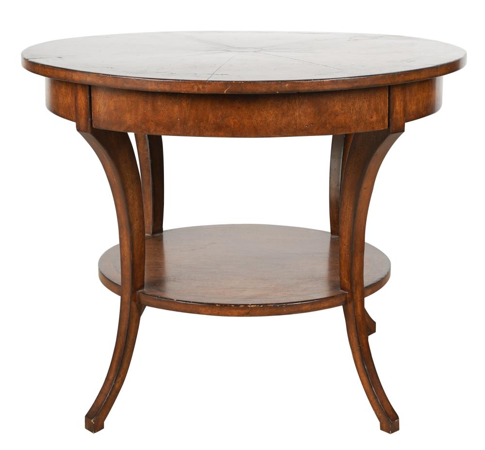 ROUND WALNUT CENTER TABLEmodern;