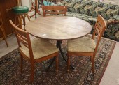 ROUND WINE CELLAR TABLE AND TH