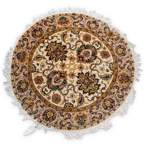 ROUND WOOL AREA RUG