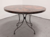 ROUND WROUGHT COPPER TOP & IRO