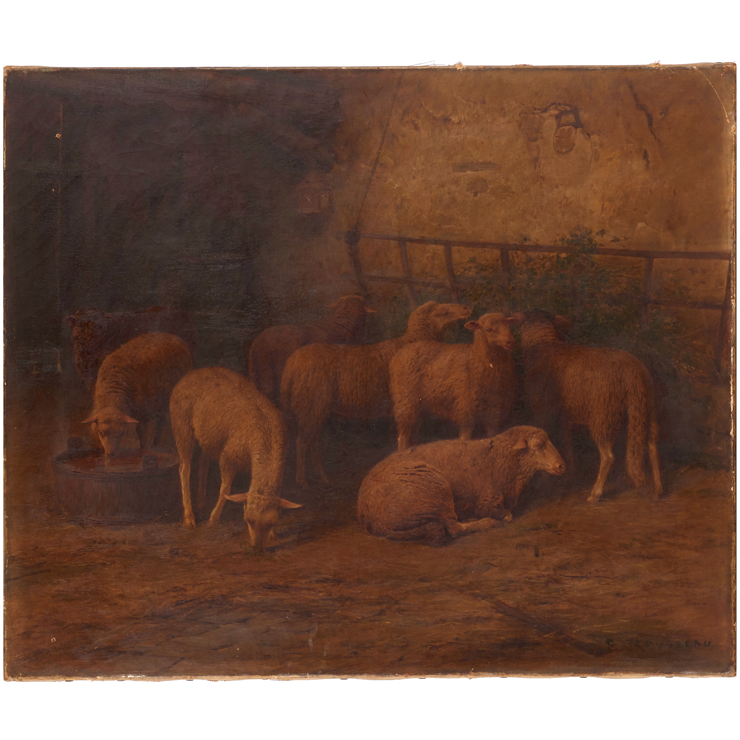 ROUSSEAU, BARBIZON SCHOOL, OIL ON