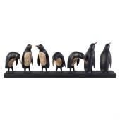 ROW OF STANDING PENGUINS PAINT
