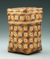 Rowena Bradley lidded basket,