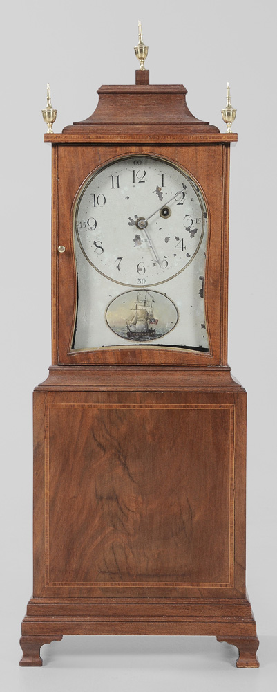 Roxbury Inlaid Mahogany Shelf Clock