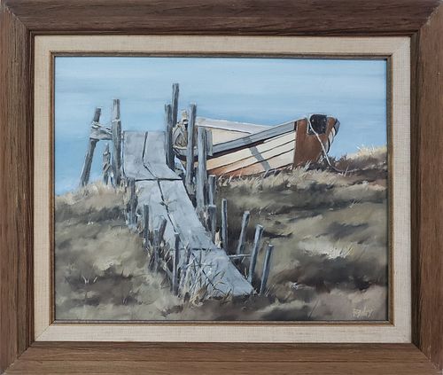 ROY BAILEY NANTUCKET OIL ON BOARD