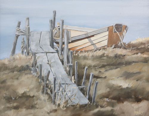 ROY BAILEY OIL ON BOARD "MADAKET
