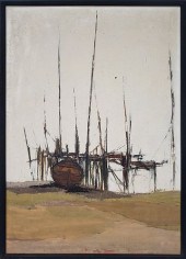 ROY BAILEY OIL ON CANVAS MID C