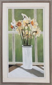 ROY BAILEY OIL ON CANVAS "DAFF