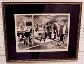Roy Barth  lithograph ''Banker