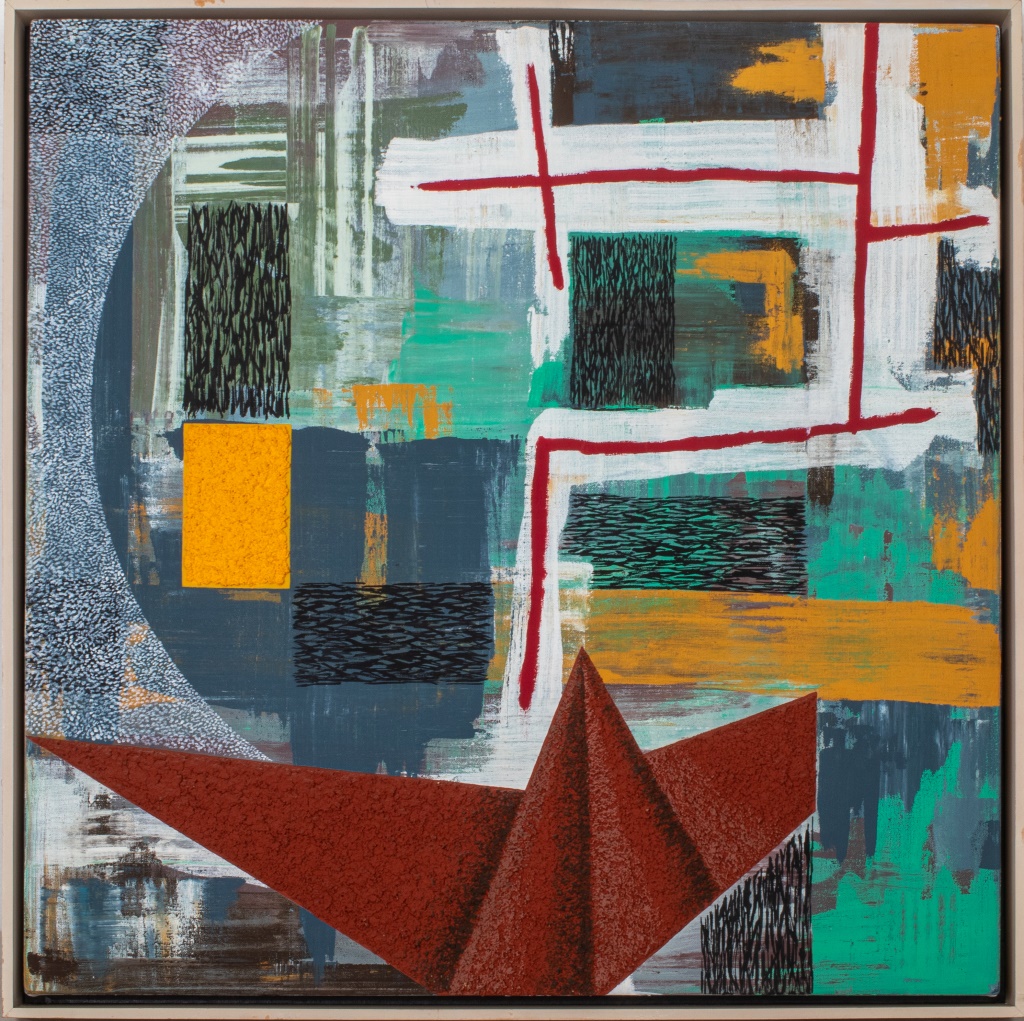 ROY DOWELL "#355" MIXED MEDIA, 1986