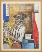 ROY FERDINAND FOLK ART PAINTIN