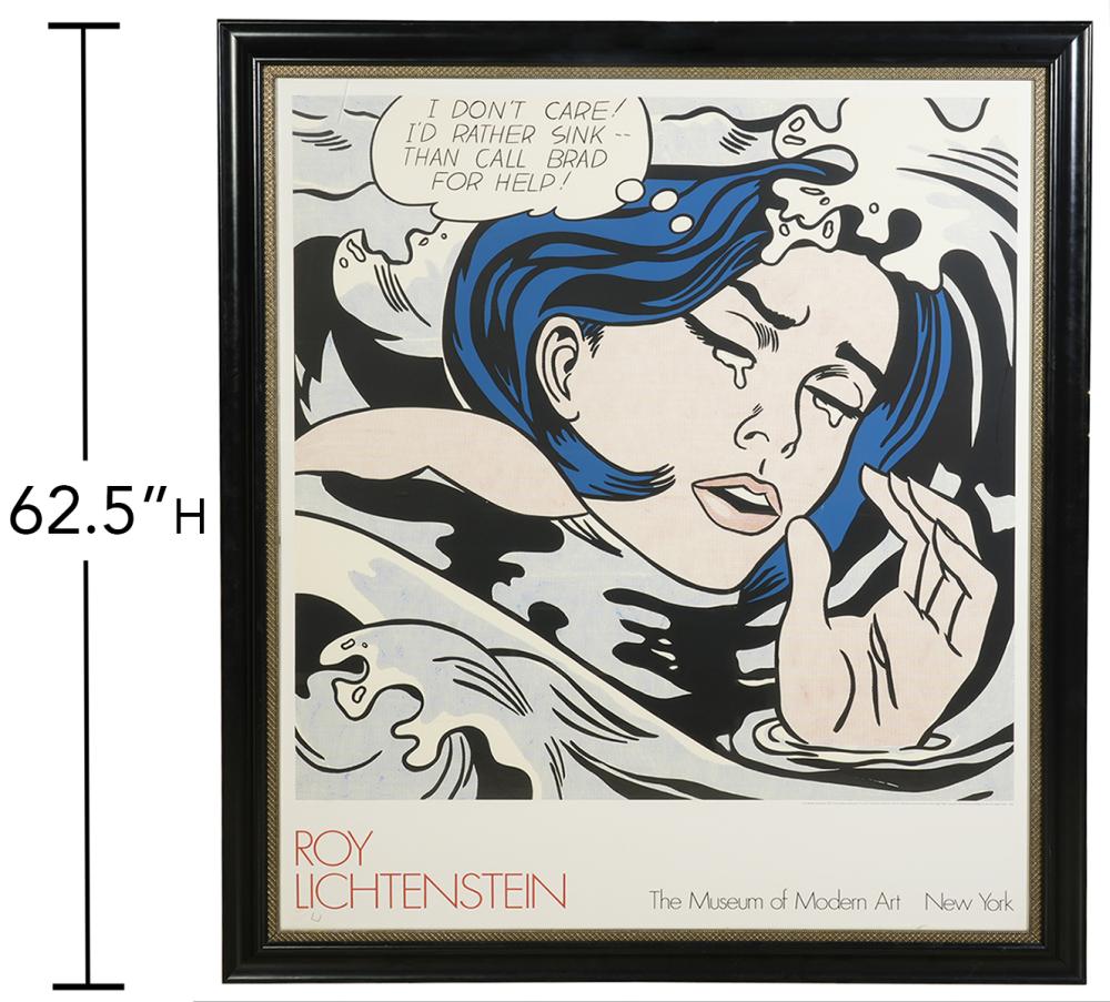 ROY LICHTENSTEIN 'I'D RATHER DROWN'